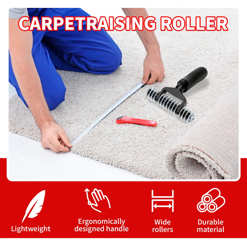 outil professionnel installer tapis finir joints rouleaux étoile dentelé cutter règle adhésif repassage travaux