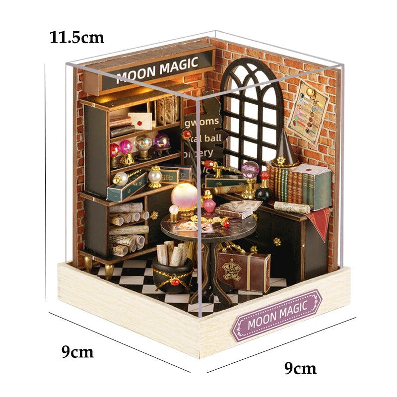 miniature magasin vintage bois artisanale diy bacs fruits légumes viandes sucreries pâtisseries
