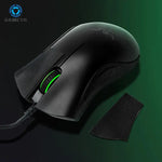 souris fil noir antidérapante caoutchouc ergonomique coussin souris points texturés