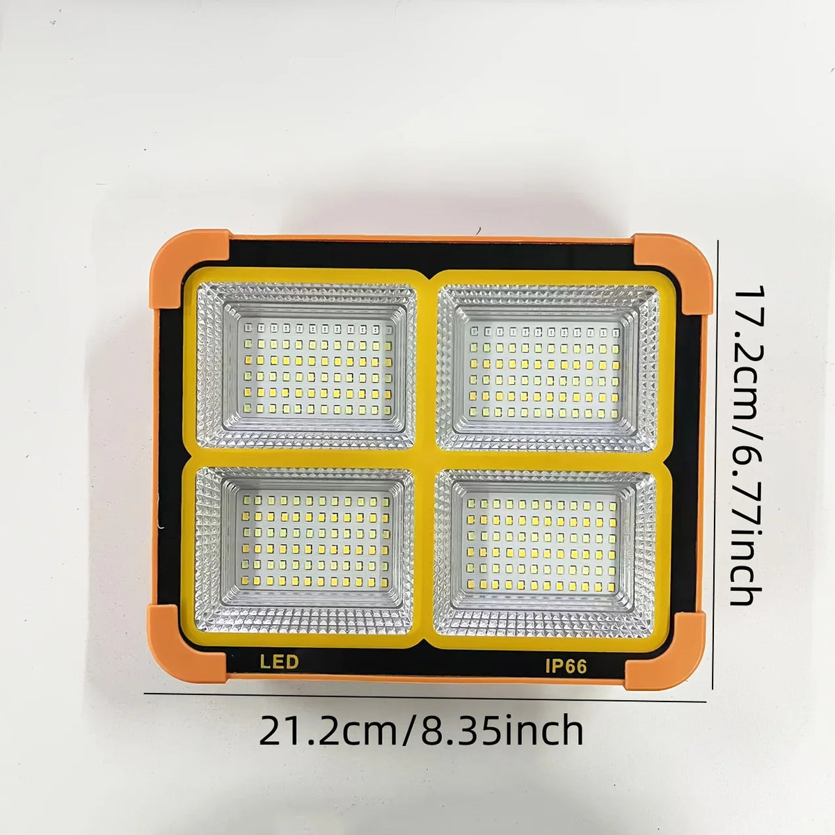 lampe solaire pliable orange moderne clips usb chargeurs complète
