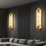 lampe murale moderne or cristal led élégante éclairage ambiance chambre salon