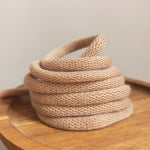 cordons macramé polyester 6mm bleu clair blanc vert rose jaune gris beige créatif artisanal