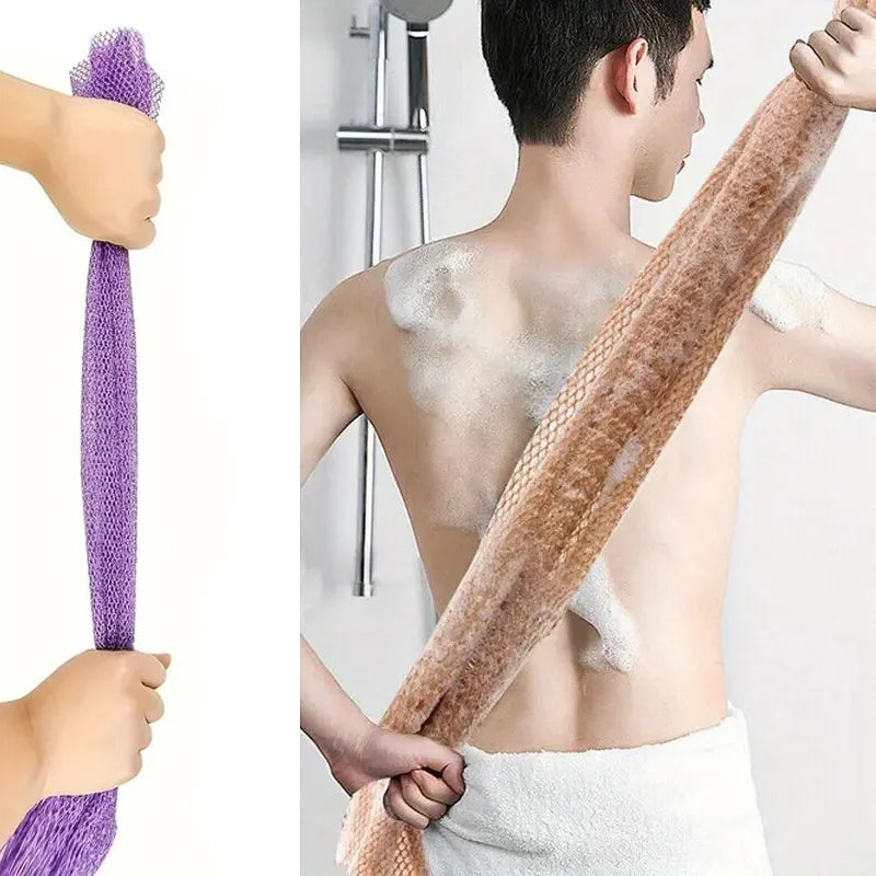 gants bain violet moderne maille fine clips 30x80cm hygiène visage corps soins peauAccessException:error, the
