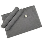 serviettes coton modernes carreaux blanc gris bleu respectueuses environnement absorbantes salle bain
