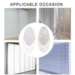 clips fenetre moderne transparent blanc adhésif set pieces ovale