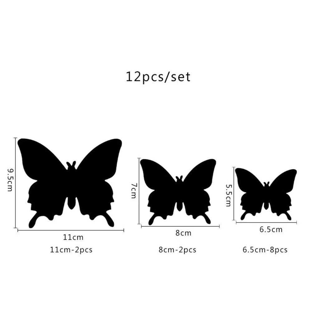 décoration murale papillons 3d autocollants différents minimaliste maison chambre enfants
