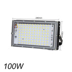projecteur led moderne étanche ip65 220v noir 100w 150w extérieur aluminium câbles