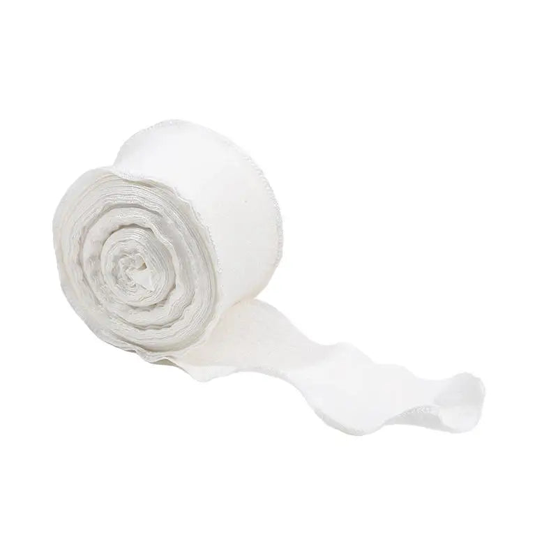 rubans plissés organza 4cm multicolores adhésifs décoration cheveux emballage fleurs