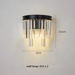 suspension lumineuse moderne cristaux noir doré led élégante tringle chambre salon