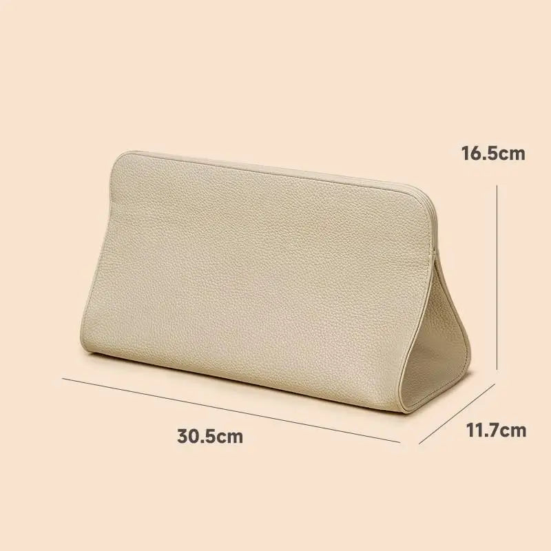 sac rangement aspirateur cheveux fer lisser cordon moderne texture cuir noir marronclair