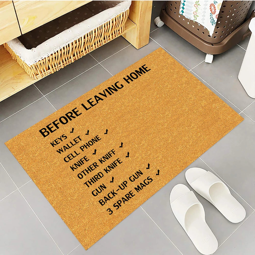 tapis d'entrée caoutchouc antidérapant résistant antibactéries marron texture paille moderne adhésif sol garage porteextérieur