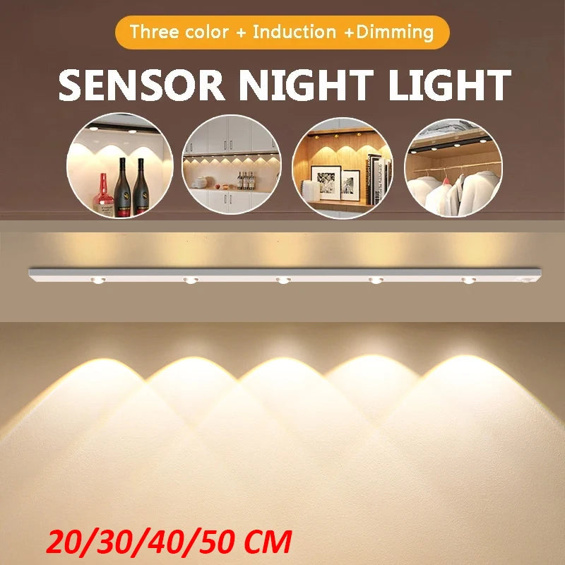 lampe nuit led rechargeable blanc moderne 20cm 30cm 40cm 50cm