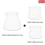ensemble verres transparents moderne 520ml 275ml plateau bois sucre cubes