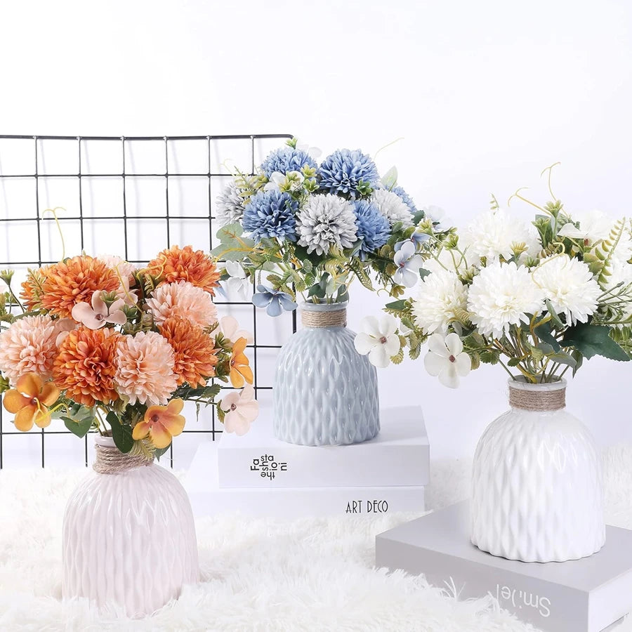 bouquets fleurs artificielles gerbera bouquet orange rose rouge blanc bleu gris intérieur décoration maison