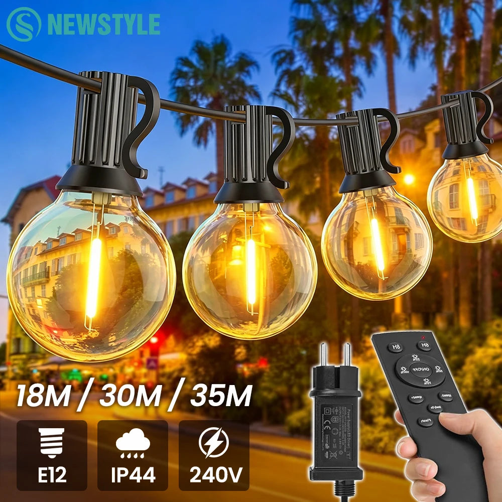 guirlande lumineuse 24v led ip44 modes télécommande étapes réglage timer 8h