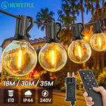 guirlande lumineuse 24v led ip44 modes télécommande étapes réglage timer 8h