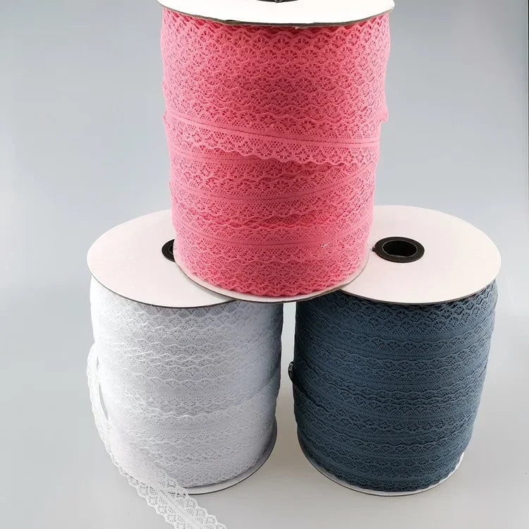 ruban dentelle fine polyester bleu rose blanc gris noir orange classique party decoration 400