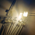 diodes led multicolore rouge vert bleu transparentes pack 100 pièces standard