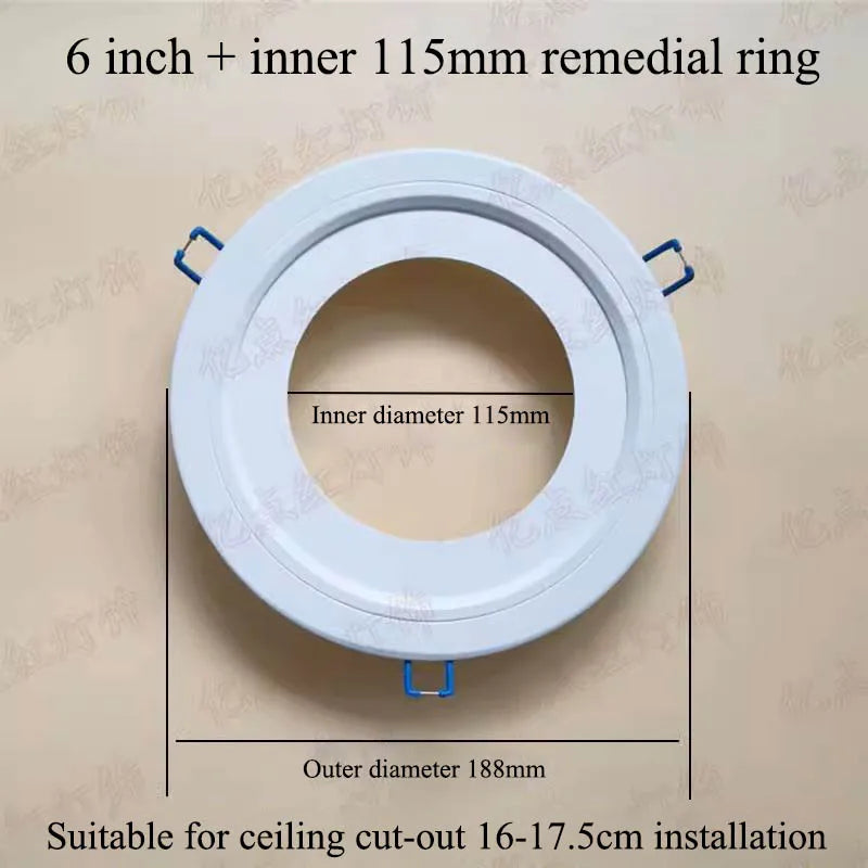 anneau réduction spot led blanc moderne cadre extérieur éclairage intérieur moderne
