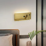 lampe murale led moderne charge sans fil usb étagère éclairage minimaliste chambre salon