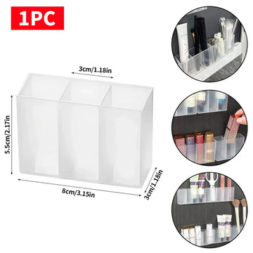 boîtes rangement murales adhésives transparentes modernes cosmétiques maquillage bijoux 5.5cm 3cm 8cm respectueuses environnement