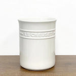 organisateur cuisine pot ustensiles rouge violet bleu blanc classique vintage porcelain céramique