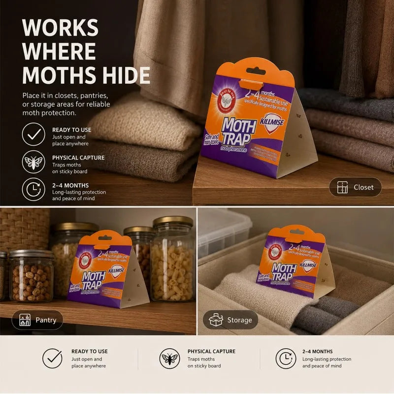 piège papillons adhésif beige bleu clair pratique économique piège insectes auto collant attrape mouches