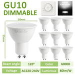 ampoule led gu10 blanc moderne rail éclairage intérieur maison chambre salon projecteur 50w
