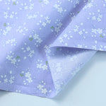 tissu coton biodegradable 160x50cm floral rose clair violet jaune bleu ciel classique