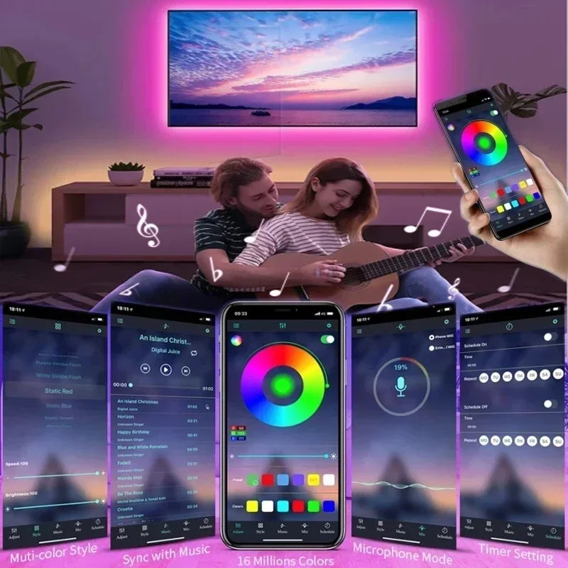 Éclairage d'ambiance LED USB longueur 5 mètres