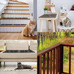 filet anti chat animaux jardin noir maille régulière dissuasion extérieur pragmatique fixations