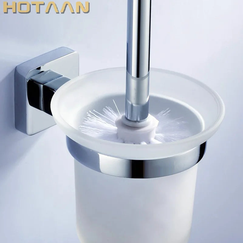 porte brosse wc moderne support mural blanc chrome opalescent fixations murales transparentes