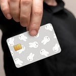 autocollants protection cartes credit transport commun dessin animal mignon points etoiles blanc noir adhésifs