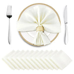 serviettes table satin rouge classiques 30x30cm coton opaques