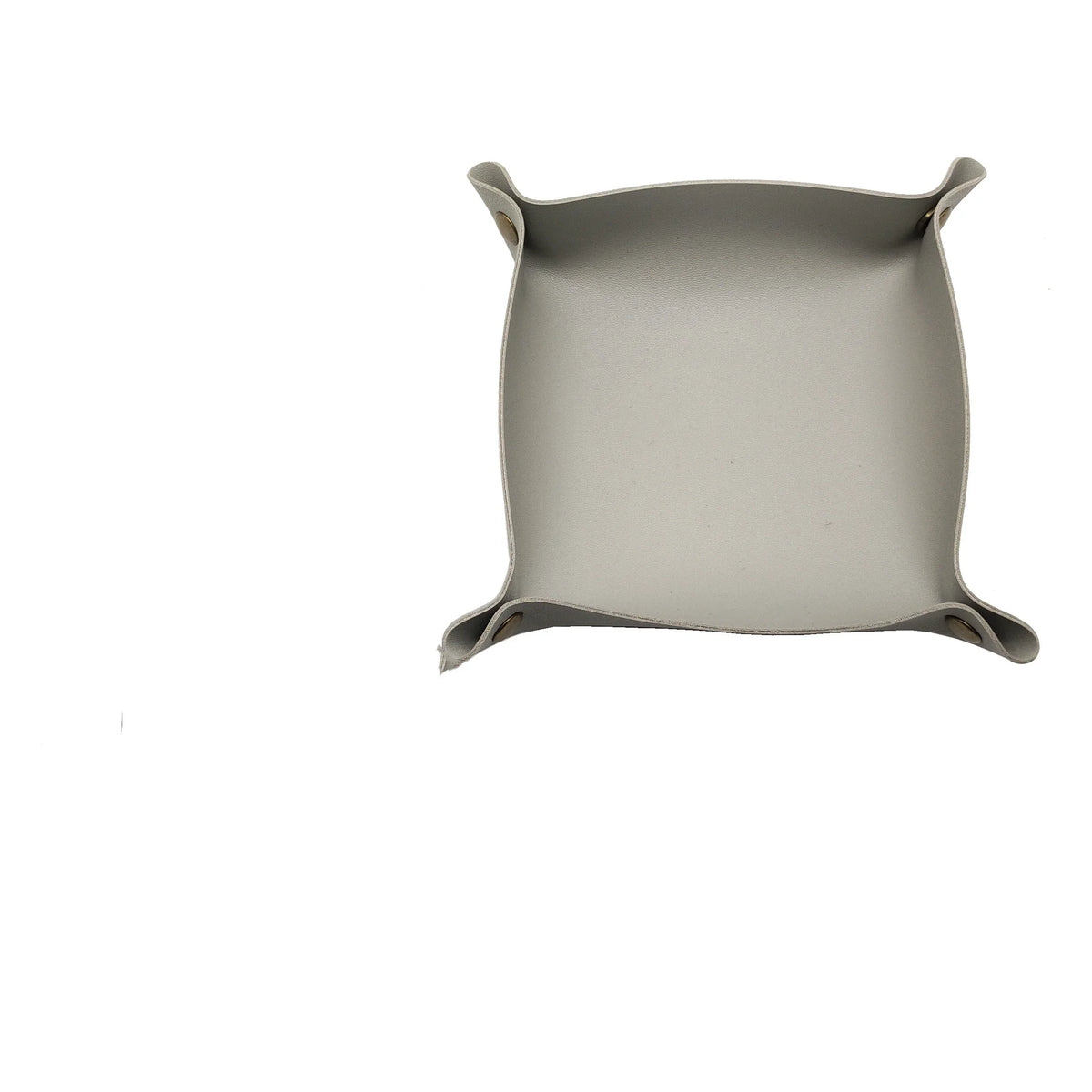 plateau bijoux simili cuir rose pâle dorés moderne 15cm 15cm rangement cosmétiques rechargeableversible