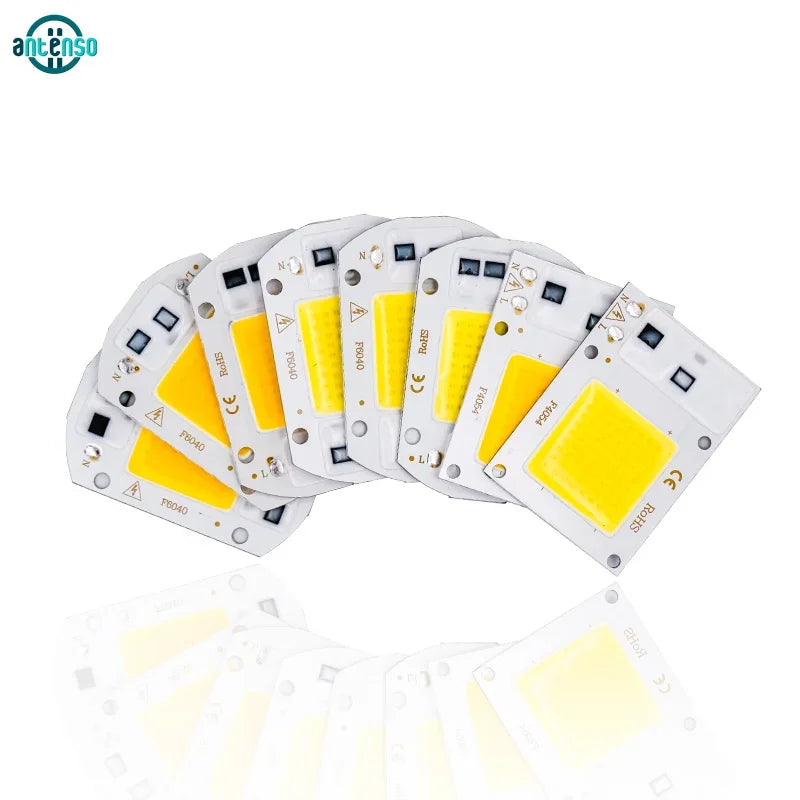ampoule led chip cob 10w 20w 30w 50w blanc froid chaud facile monterextérieur