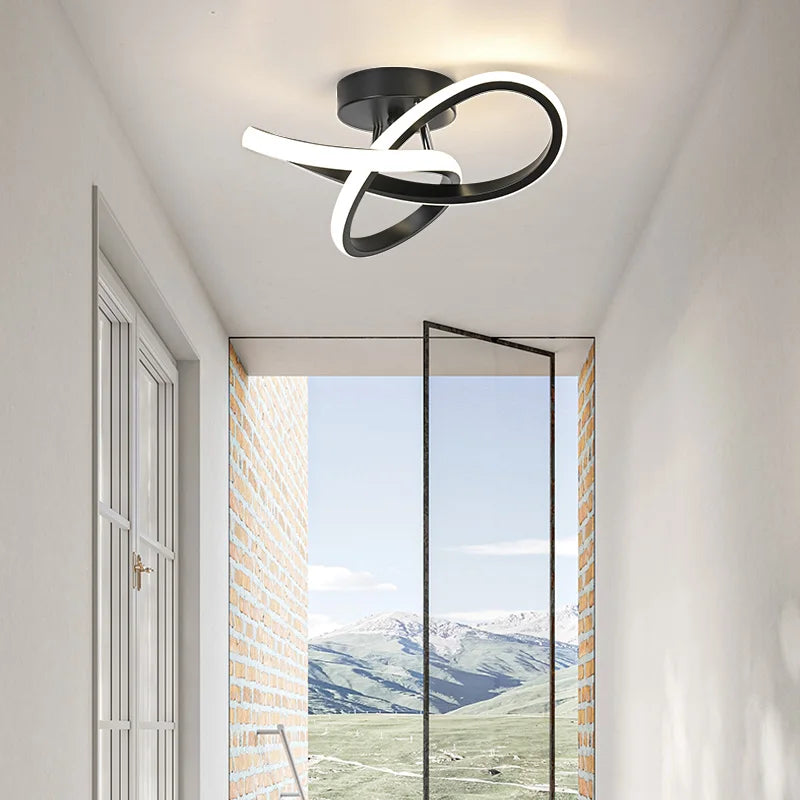 lampe contemporaine led noir doré circulaire minimaliste(touches interrupteur) 24cm