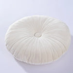 coussin rond velours brodé mousse pu polyester moderne orange jaune gris roseversible non amovible