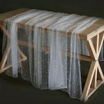nappes tissu gaufré coton blanc transparent mariage romantique table fêtes événements