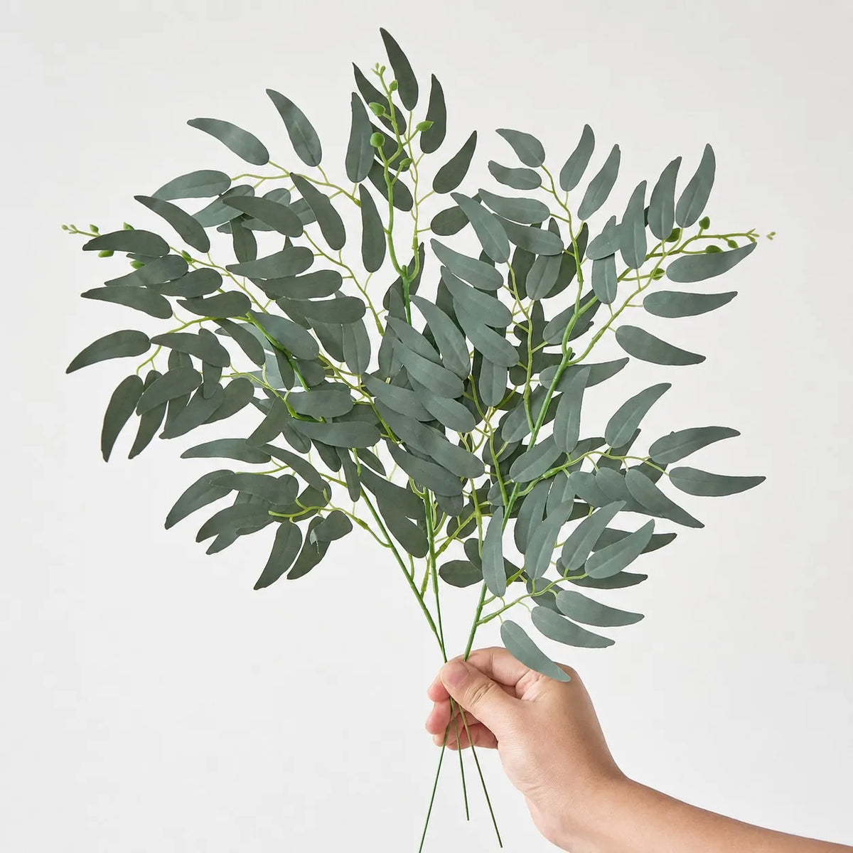 bouquet artificiel feuilles vert modernes décoration intérieure vase table anniversaire minimaliste remplissageintérieur