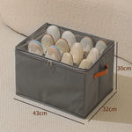 boîte rangement chaussures tissu pliable poignées couvercle entrée chambre maison