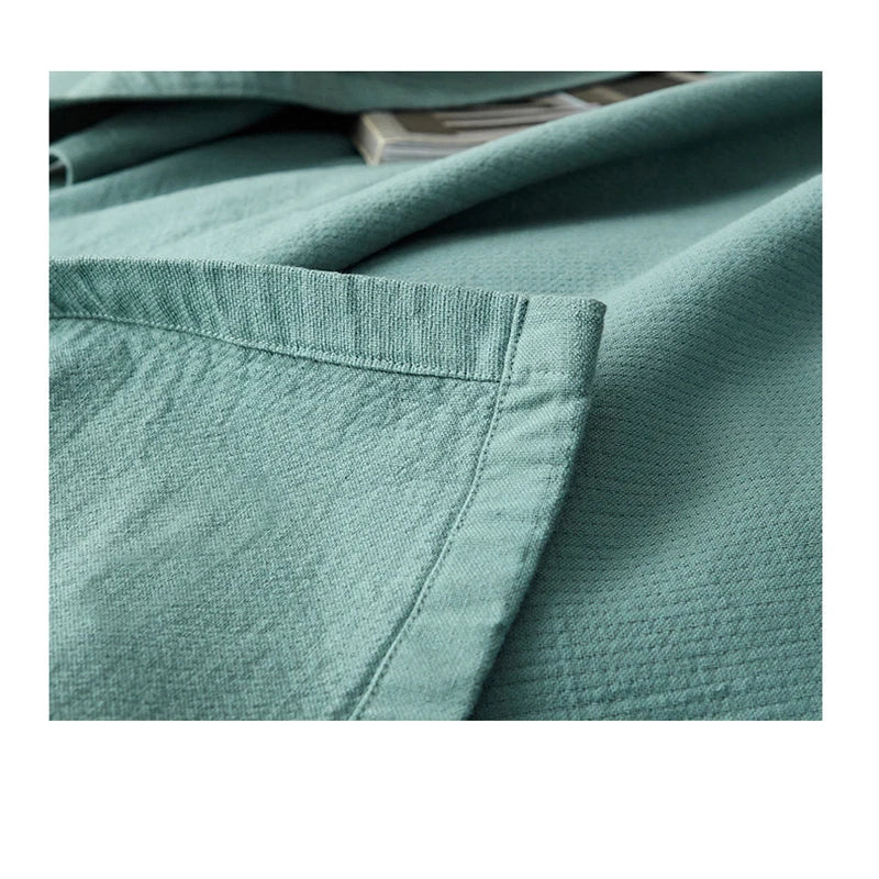 couette texturée lin minimaliste couleurs vert olive beige marron gris blanc turquoise minimaliste zen
