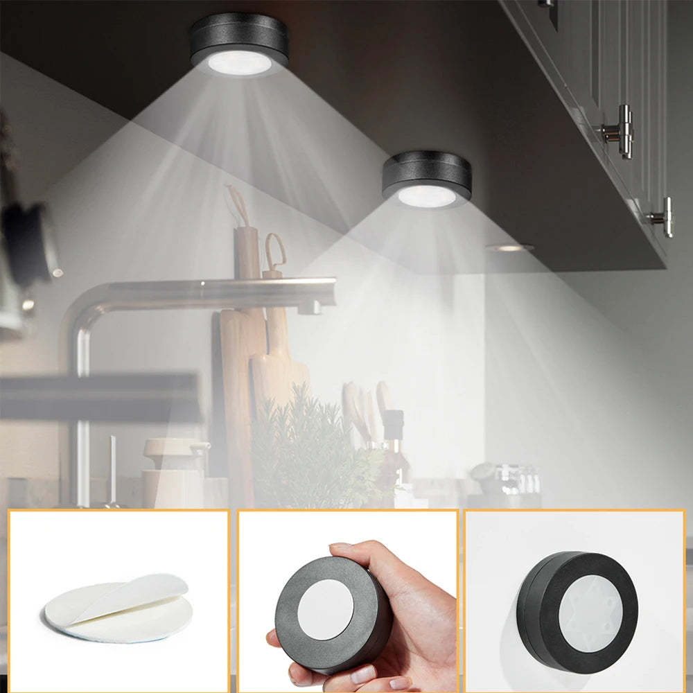 spots led noirs modernes minimalistes télécommande éclairage placards cuisine décorationintérieur aménagement van
