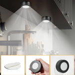 spots led noirs ronds adhésifs télécommande lumiere moderne chambre blanc chaud 3000k 6500k