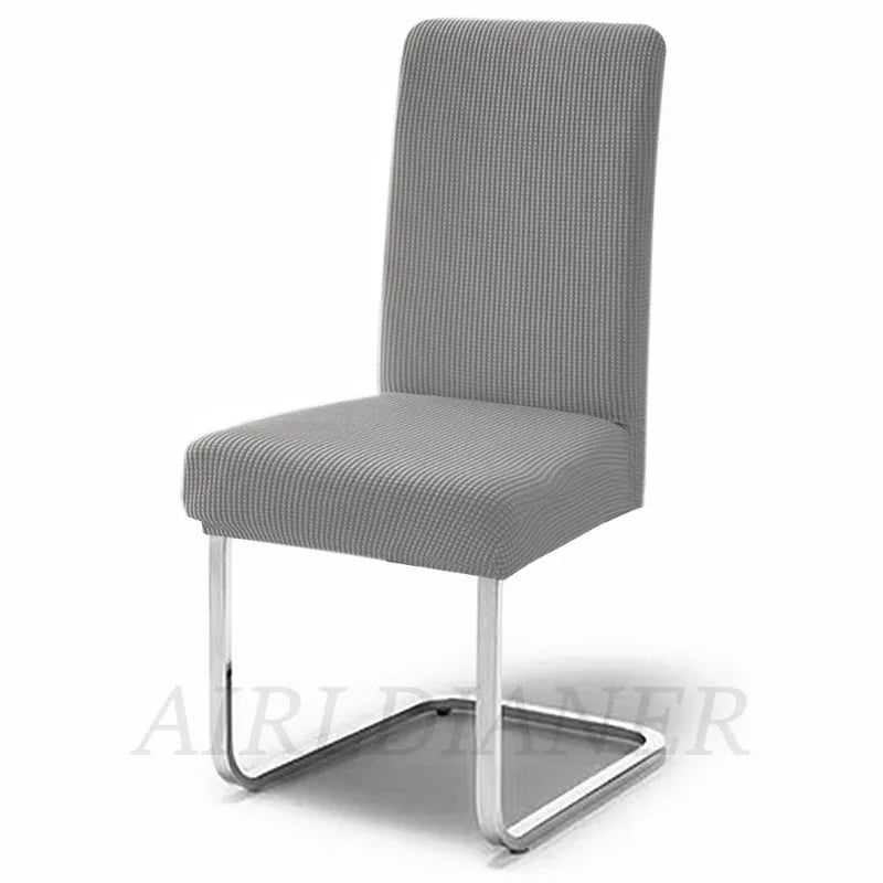 housse chaise marron clair jacquard polyester moderne protection extérieure intérieure mariage banquette