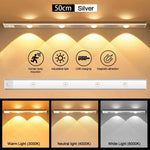 lampe led rechargeable détecteur mouvement adhésif 20cm 30cm 40cm 50cm blanc neutre moderne