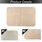tapis bain antidérapant mousse mémoire forme tapis polaire absorbant cailloux gris rose moderne