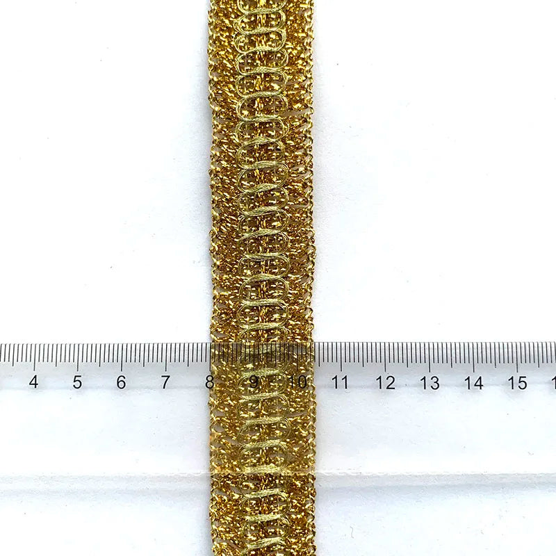rubans métalliques or argent décoration mariage dentelle fine polyester brillants 5mètres largeur10mm styleélégant