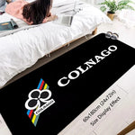 tapis noir colnago moderne imperméable antidérapant salon entrée exercice extérieur oriental 60x180cm