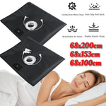 tapis conducteur sol noir fibre carbone perforations moderne élastiques king xl king queen twin